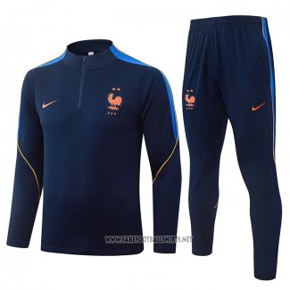 Sweatshirt Tracksuit France Kid 2026-2027 Blue