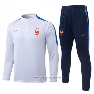 Sweatshirt Tracksuit France Kid 2026-2027 White
