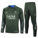 Sweatshirt Tracksuit Paris Saint-Germain Jordan Kid 2023-2024 Green