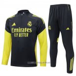 Sweatshirt Tracksuit Real Madrid 2025-2026 Yellow Black