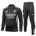 Sweatshirt Tracksuit Real Madrid Kid 2025-2026 Green Grey