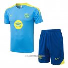 Tracksuit Barcelona Short Sleeve 2025-2026 Blue - Shorts