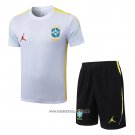 Tracksuit Brazil Short Sleeve 2026-2027 White - Shorts
