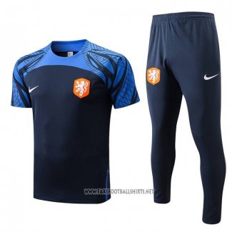 Tracksuit Holland Short Sleeve 2022-2023 Blue