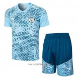 Tracksuit Manchester City Short Sleeve 2023-2024 Blue - Shorts