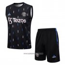 Tracksuit Manchester United Without Sleeves 2023-2024 Black