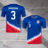 United States Player Zimmerman Away Shirt 2024