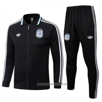 Jacket Tracksuit Argentina Kid 2026-2027 Black