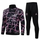 Jacket Tracksuit Paris Saint-Germain Kid 2025-2026 Black Rosa