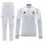 Jacket Tracksuit Real Madrid 2025-2026 White Grey