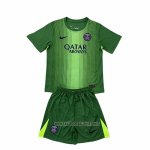Paris Saint-Germain Goalkeeper Shirt Kid 2025-2026 Green