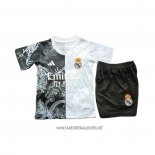 Real Madrid Dragon Shirt Kid 2025-2026 Black White