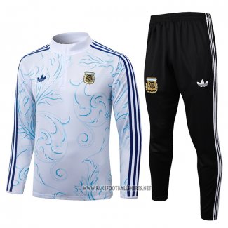 Sweatshirt Tracksuit Argentina Kid 2026-2027 White
