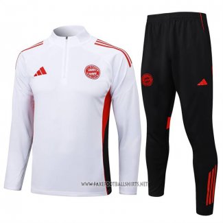 Sweatshirt Tracksuit Bayern Munich Kid 2025-2026 White