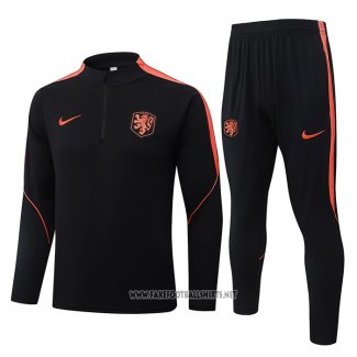 Sweatshirt Tracksuit Holland Kid 2026-2027 Black