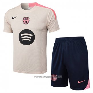 Tracksuit Barcelona Short Sleeve 2025-2026 Yellow - Shorts