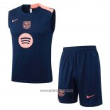 Tracksuit Barcelona Without Sleeves 2025-2026 Blue Rosa