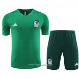 Tracksuit Mexico Short Sleeve 2023-2024 Green - Shorts