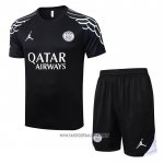 Tracksuit Paris Saint-Germain Short Sleeve 2025-2026 Black - Shorts