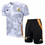 Tracksuit Real Madrid Dragon Short Sleeve 2024-2025 White - Shorts