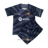 Barcelona Goalkeeper Shirt Kid 2023-2024 Black