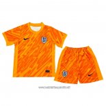 England Goalkeeper Shirt Kid 2024 Orange