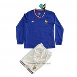 France Home Shirt Kid Long Sleeve 2024