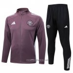 Jacket Tracksuit Manchester United Kid 2025-2026 Brown