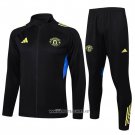 Jacket Tracksuit Manchester United Kid 2025-2026 Yellow Black