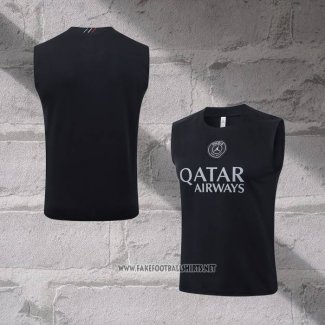 Paris Saint-Germain Training Shirt Without Sleeves 2025-2026 Black