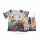 Real Madrid Dragon Shirt Kid 2025-2026 Orange