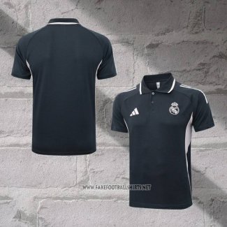 Real Madrid Shirt Polo 2025-2026 Grey Rosa