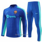 Sweatshirt Tracksuit Barcelona Kid 2023-2024 Blue