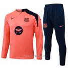 Sweatshirt Tracksuit Barcelona Kid 2025-2026 Orange