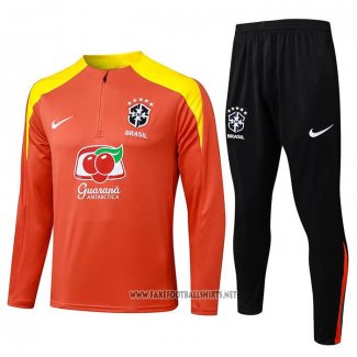 Sweatshirt Tracksuit Brazil 2025-2026 Orange