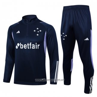 Sweatshirt Tracksuit Cruzeiro 2023-2024 Blue