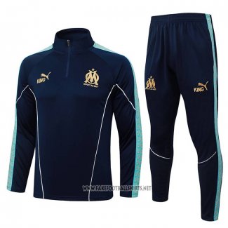 Sweatshirt Tracksuit Olympique Marseille Kid 2025-2026 Blue Green