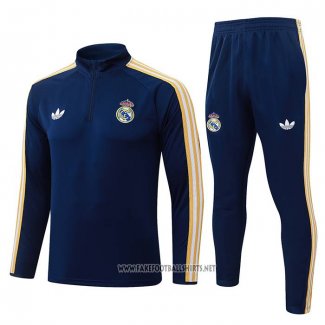 Sweatshirt Tracksuit Real Madrid Kid 2026-2027 Blue