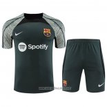 Tracksuit Barcelona Short Sleeve 2023-2024 Green - Shorts