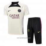 Tracksuit Paris Saint-Germain Short Sleeve 2023-2024 Apricot - Shorts