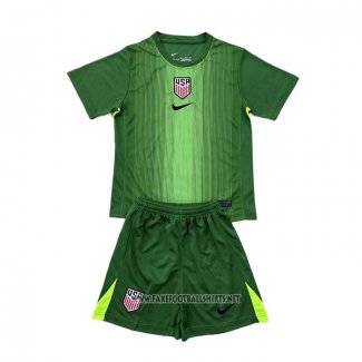 United States Goalkeeper Shirt Kid 2025 Green