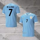 Uruguay Player De La Cruz Home Shirt 2022