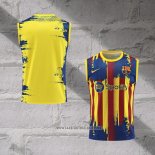 Barcelona Training Shirt Without Sleeves 2023-2024 Yellow and Blue
