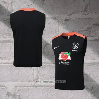 Brazil Training Shirt Without Sleeves 2025-2026 Black