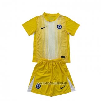 Chelsea Goalkeeper Shirt Kid 2025-2026 Yellow