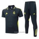 Conjunto Polo Real Madrid 2025-2026 Grey Oscuro