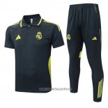 Conjunto Polo Real Madrid 2025-2026 Grey Oscuro