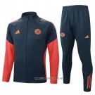 Jacket Tracksuit Bayern Munich Kid 2025-2026 Grey Orange