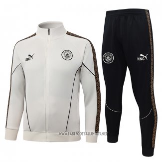 Jacket Tracksuit Manchester City Kid 2026-2027 Cream