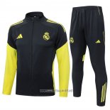 Jacket Tracksuit Real Madrid 2025-2026 Yellow Grey